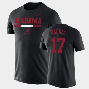 #17 Jaylen Waddle Bama Black Men's T-Shirt Team DNA Legend Performance 693604-664