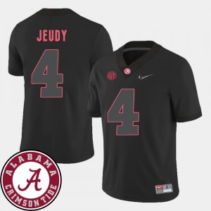 #4 Jerry Jeudy Crimson Black Mens Jerseys College Football 2018 SEC Patch 743444-697