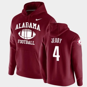 #4 Jerry Jeudy Bama Crimson Men Hoodie Retro Football Pullover 222623-792