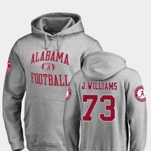 #73 Jonah Williams Alabama Ash Men Hoodie Neutral Zone College Football 887141-883