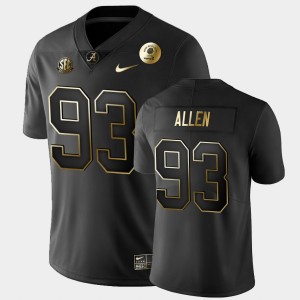 #93 Jonathan Allen Bama Black Mens Jerseys 2021 Rose Bowl Golden Edition 971719-149