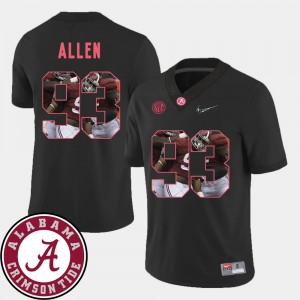 #93 Jonathan Allen Roll Tide Black Men Jerseys Pictorial Fashion Football 383556-582