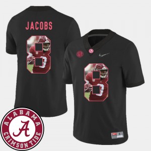 #8 Josh Jacobs Bama Black Men Jersey Pictorial Fashion Football 872249-859