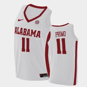 #11 Joshua Primo The Tide White Men Jersey College Basketball 2021 Swingman 834458-459
