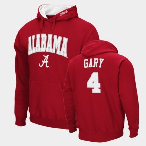 #4 Juwan Gary The Tide Crimson Mens Hoodie Arch & Logo 2.0 Pullover 217162-705