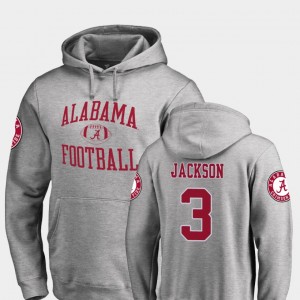 #3 Kareem Jackson Alabama Ash Mens Hoodie Neutral Zone College Football 221670-700