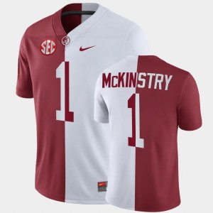 #1 Kool-Aid McKinstry Bama White Crimson Men's Jerseys Split NCAA 646424-416