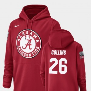 #26 Landon Collins Alabama Crimson Men Hoodie Champ Drive Football Performance 384545-309