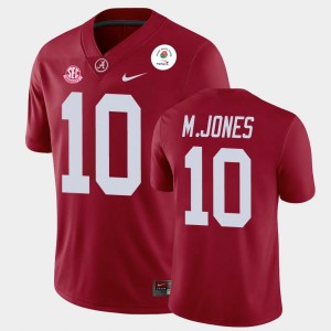 #10 Mac Jones The Tide Crimson Men Jersey 2021 Rose Bowl Champions 293867-916