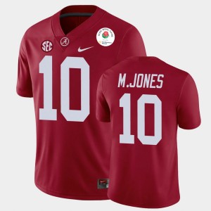 #10 Mac Jones Bama Crimson Mens Jerseys 2021 Rose Bowl College Football 382628-822