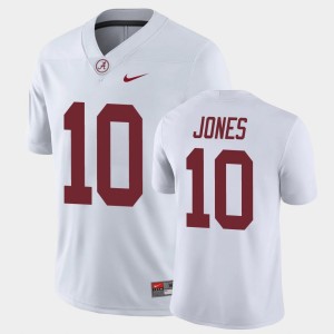 #10 Mac Jones Crimson White Men Jersey College Football Game 193610-719