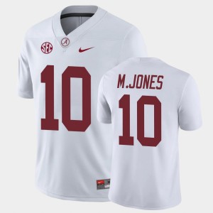 #10 Mac Jones The Tide White Men's Jerseys Game College Football 831085-176