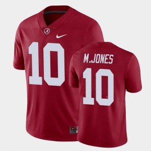 #10 Mac Jones The Tide Crimson Men's Jersey Limited High School 197431-736