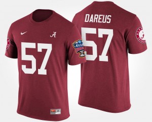 #57 Marcell Dareus Bama Crimson Men T-Shirt Bowl Game Sugar Bowl 602982-777