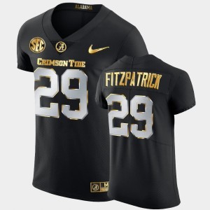 #29 Minkah Fitzpatrick Bama Black Men Jerseys Golden Edition 2020-21 Authentic 265884-637