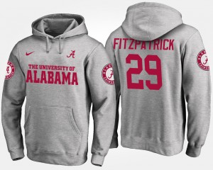 #29 Minkah Fitzpatrick The Tide Gray Men's Hoodie Name and Number University 830251-318