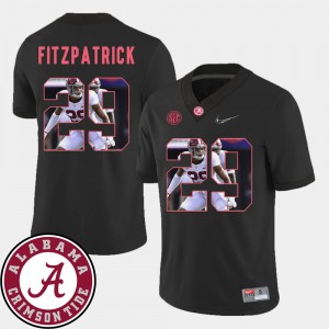 #29 Minkah Fitzpatrick Crimson Black Men's Jerseys Pictorial Fashion Football 606418-365