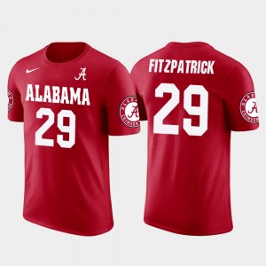 #29 Minkah Fitzpatrick Alabama Red Men T-Shirt Future Stars Miami Dolphins Football 880775-625