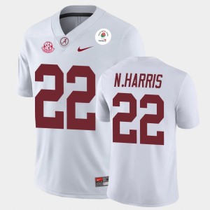 #22 Najee Harris Alabama White Men Jersey 2021 Rose Bowl Champions 216221-484