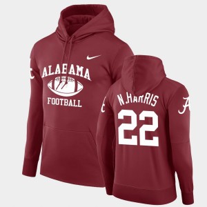 #22 Najee Harris Roll Tide Crimson Mens Hoodie Retro Football Legend Pullover 202739-773