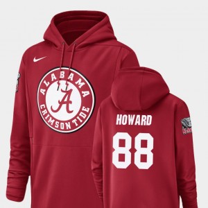 #88 O.J. Howard Crimson Crimson Mens Hoodie Champ Drive Football Performance 798251-327