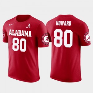 #80 O.J. Howard University of Alabama Red Men T-Shirt Future Stars Tampa Bay Buccaneers Football 444195-410