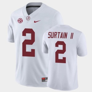 #2 Patrick Surtain II Roll Tide White Mens Jerseys Game College Football 837897-352