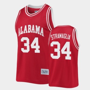 #34 Paul Stramaglia Alabama Crimson Tide Crimson Men's Jersey Commemorative Basketball Classic 961923-428