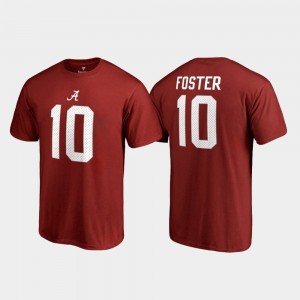 #10 Reuben Foster Alabama Crimson Tide Crimson Men T-Shirt College Legends Name & Number 804695-898