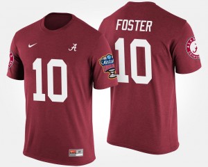#10 Reuben Foster Alabama Crimson Tide Crimson Men T-Shirt Bowl Game Sugar Bowl 801872-367