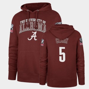 #5 Ronnie Clark Roll Tide Cardinal Men Hoodie Double Decker Headline 667796-280