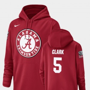 #5 Ronnie Clark Bama Crimson Men Hoodie Champ Drive Football Performance 874083-566