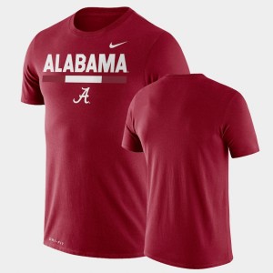 Alabama Crimson Men T-Shirt Team DNA Legend Performance 564944-923