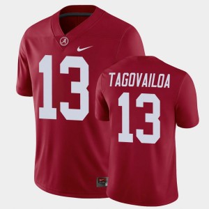 #13 Tua Tagovailoa University of Alabama Crimson Men's Jerseys Game Alumni Player Football 530077-807