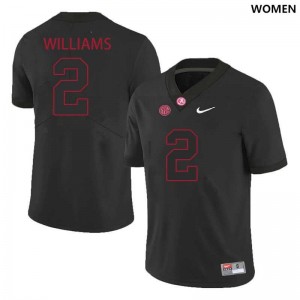 #2 Ryan Williams Crimson Black Womens Jersey College Football Player 367170-346