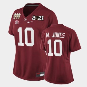 #10 Mac Jones University of Alabama Crimson Womens Jersey 3X CFP National Championship Special Edition 172731-761