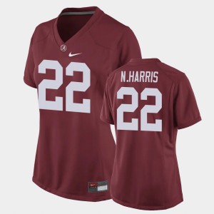 #22 Najee Harris Alabama Crimson Women Jerseys Game Replica Football 731587-810