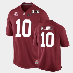 #10 Mac Jones Alabama Crimson Youth Jersey 2021 National Championship Replica 935566-744